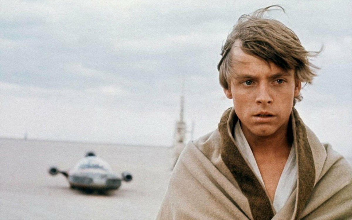 Mark Hamill como Luke Skywalker en Star Wars (1977)