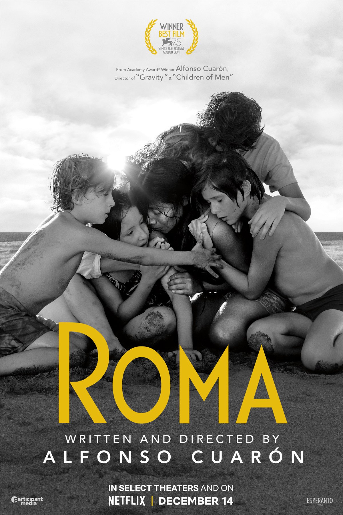 Poster ufficiale di Roma di Alfonso Cuarón 