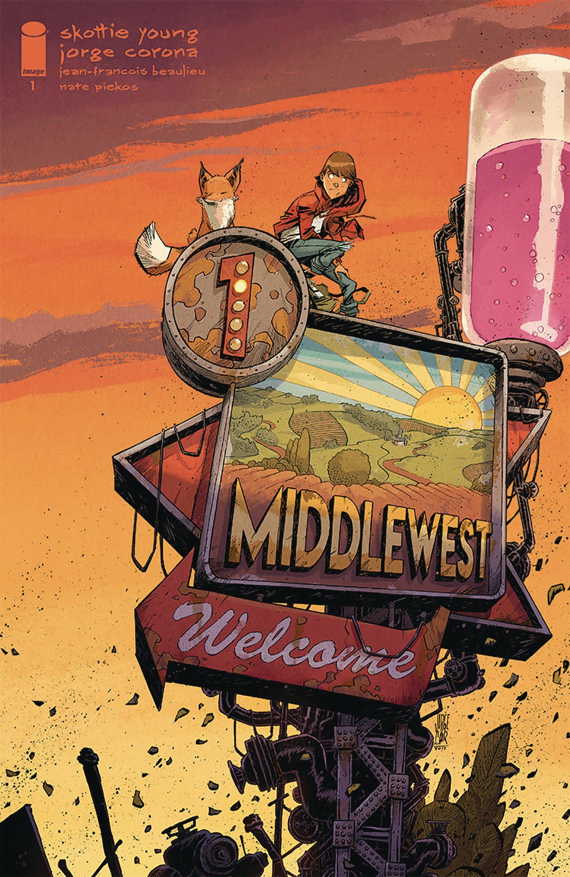 La cover variant del primo numero di Middlewest