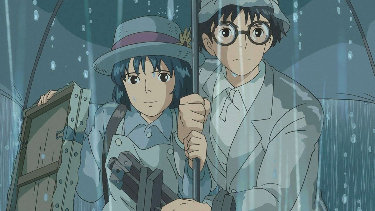 Jiro e Nahoko sotto la pioggia