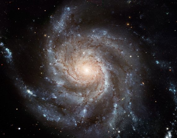 Una imagen de una galaxia espiral
