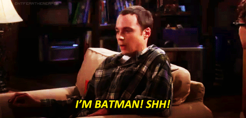 Sheldon dice I'm Batman GIF con Sheldon che dice I'm Batman
