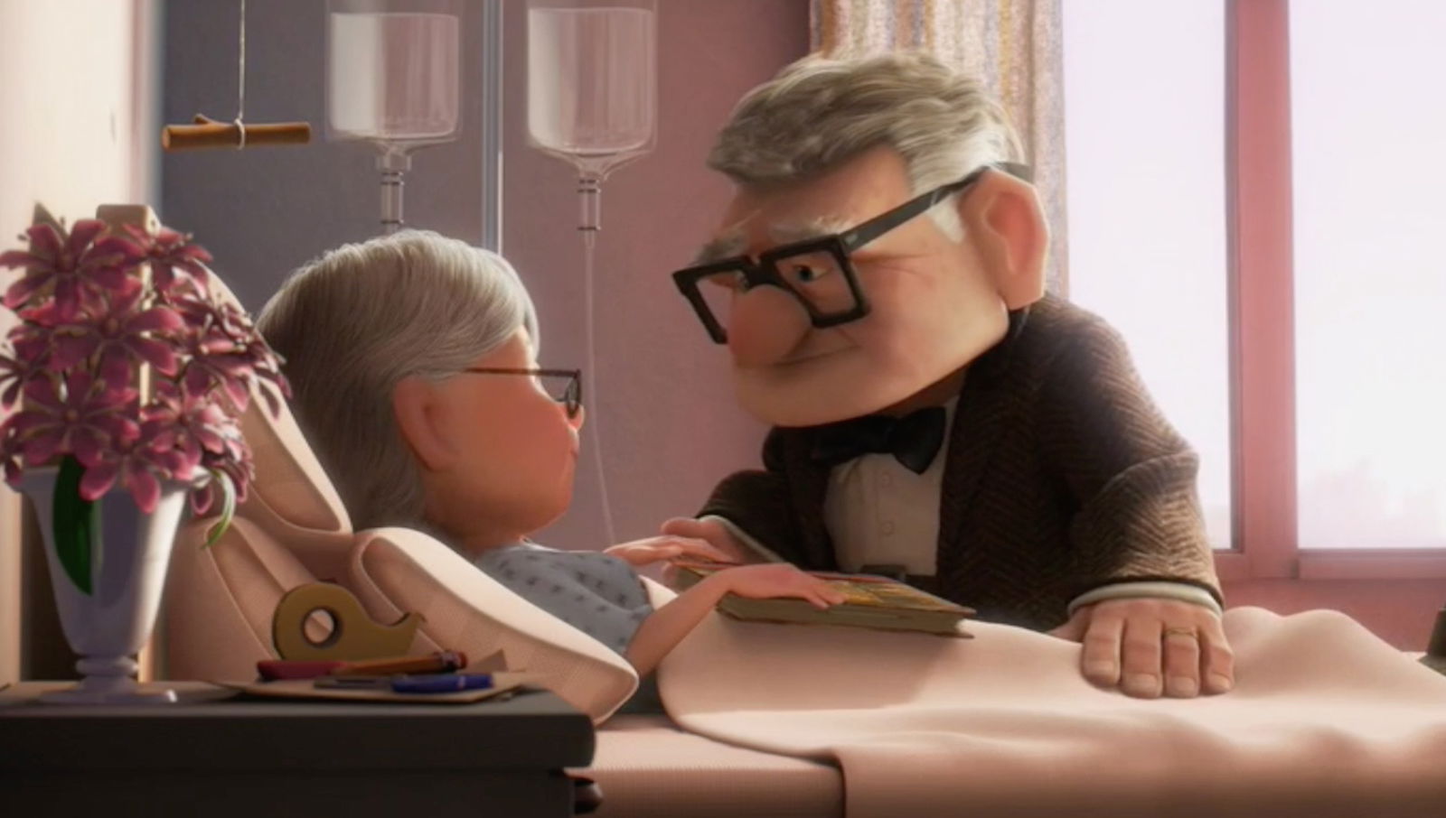 Click para ver la imagen original Carl apoya a su esposa enferma