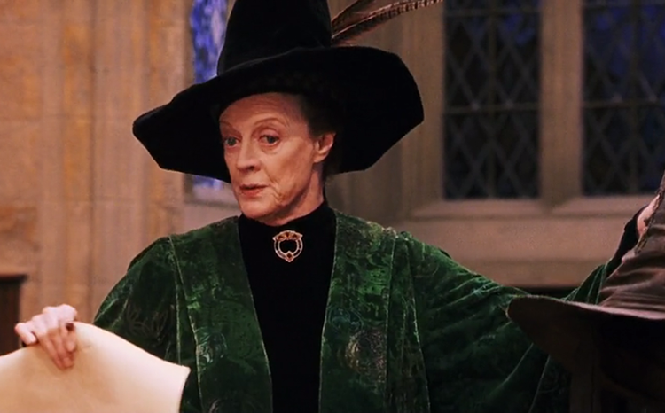 Minerva McGranitt in Harry Potter