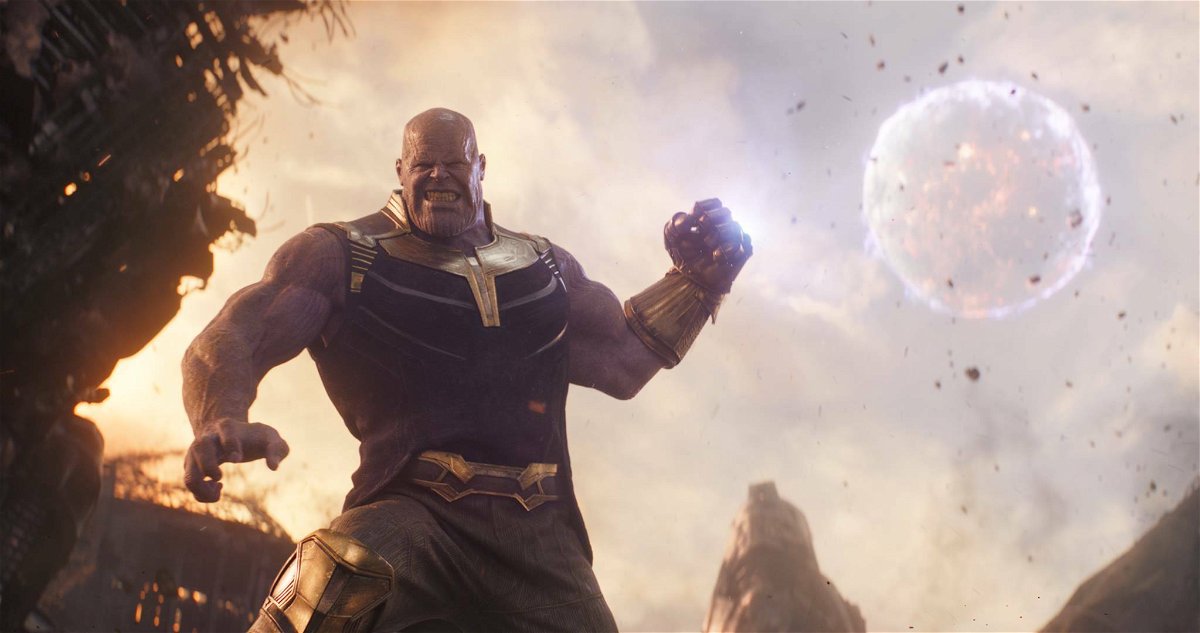 Thanos in una immagine di Avengers: Infinity War