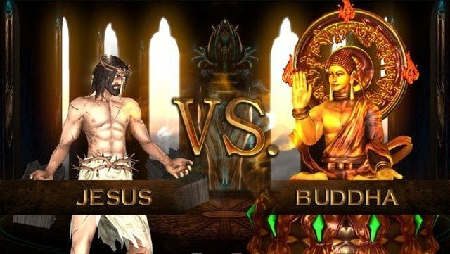 Gesù e Buddha combattono in Fight of Gods