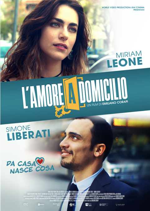 Miriam Leone e Simone Liberati nel poster de L'amore a domicilio