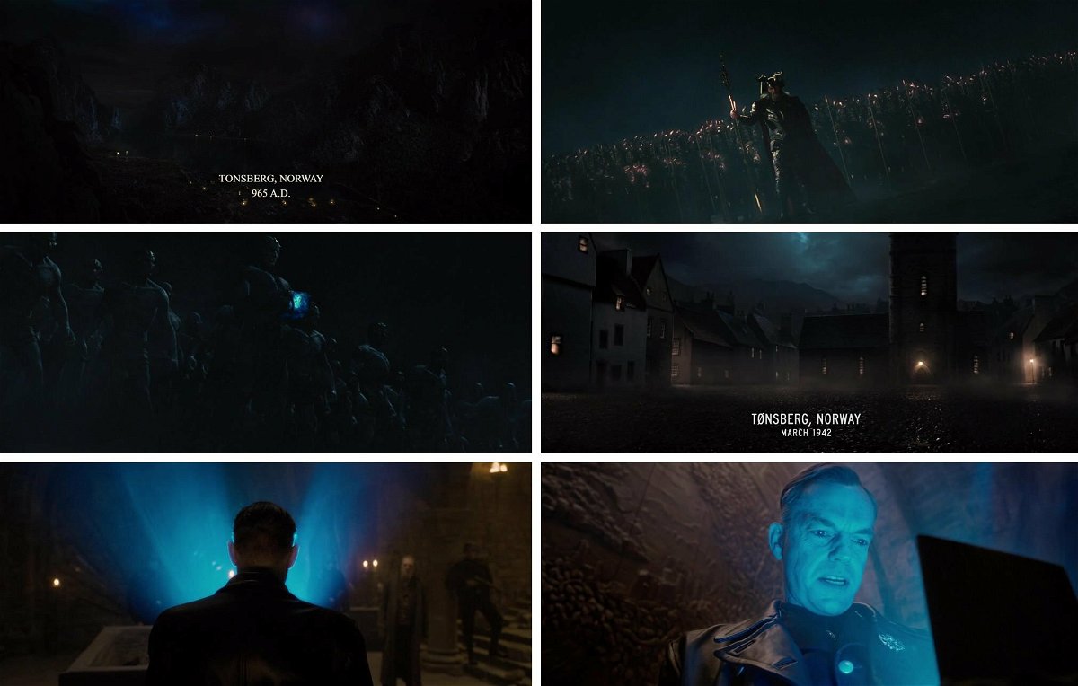 Due scene del MCU, entrambe ambientate a Tønsberg: una appariene a Thor, l'altra al primo Captain America