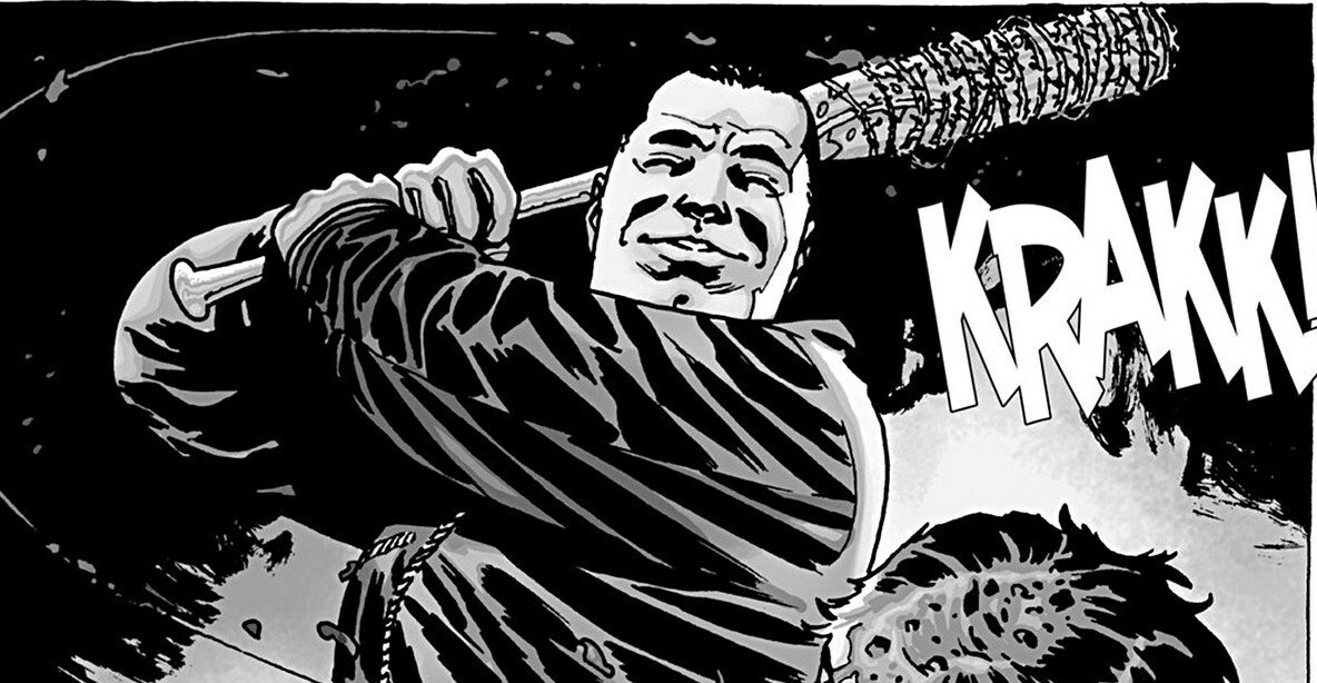 Negan e Lucile in The Walking Dead, il fumetto