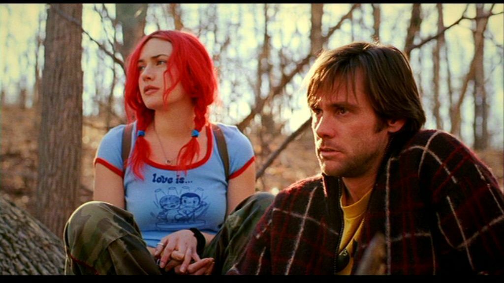 Clicca per vedere l'immagine originale Kate Winslet e Jim Carrey in Se mi lasci ti cancello