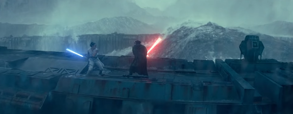 Rey e Kylo Ren si affrontano sui resti della Morte Nera nello spot TV di Star Wars: L'Ascesa di Skywalker