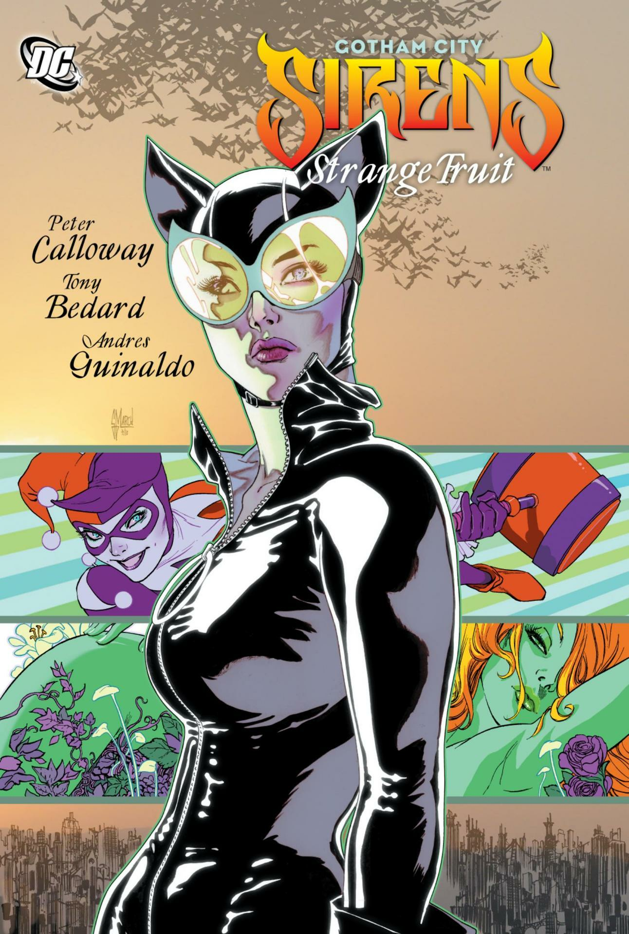 Clicca per vedere l'immagine originale Catwoman in copertina per il fumetto di Gotham City Sirens