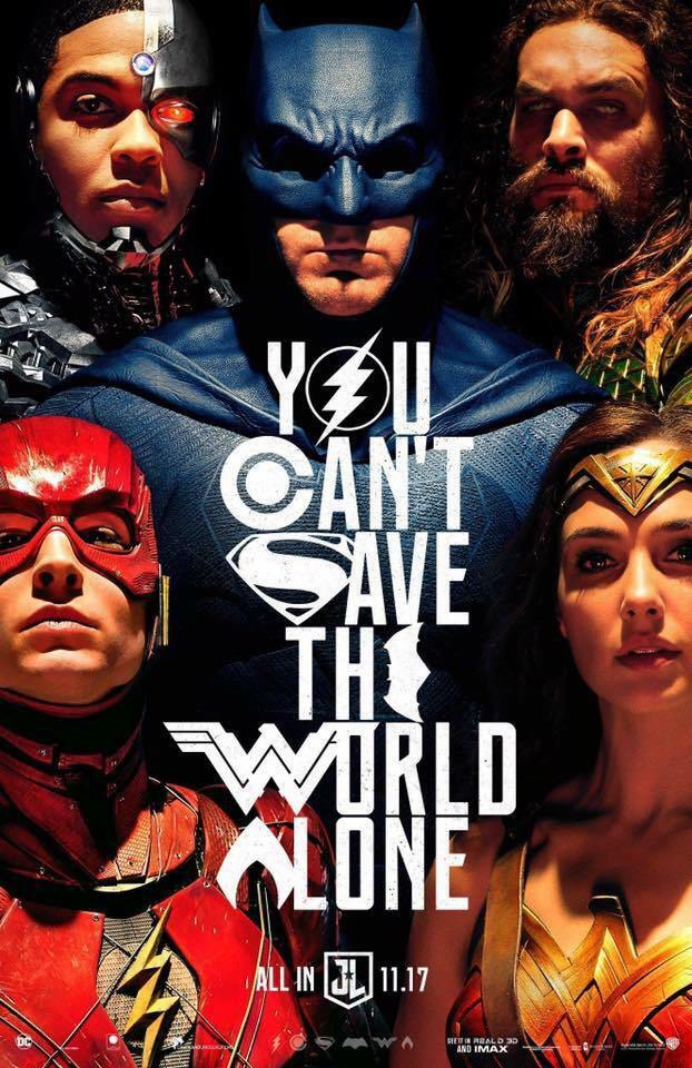 Il nuovo poster di Justice League Il nuovo poster di Justice League presentato in occasione del Comic-Con di San Diego
