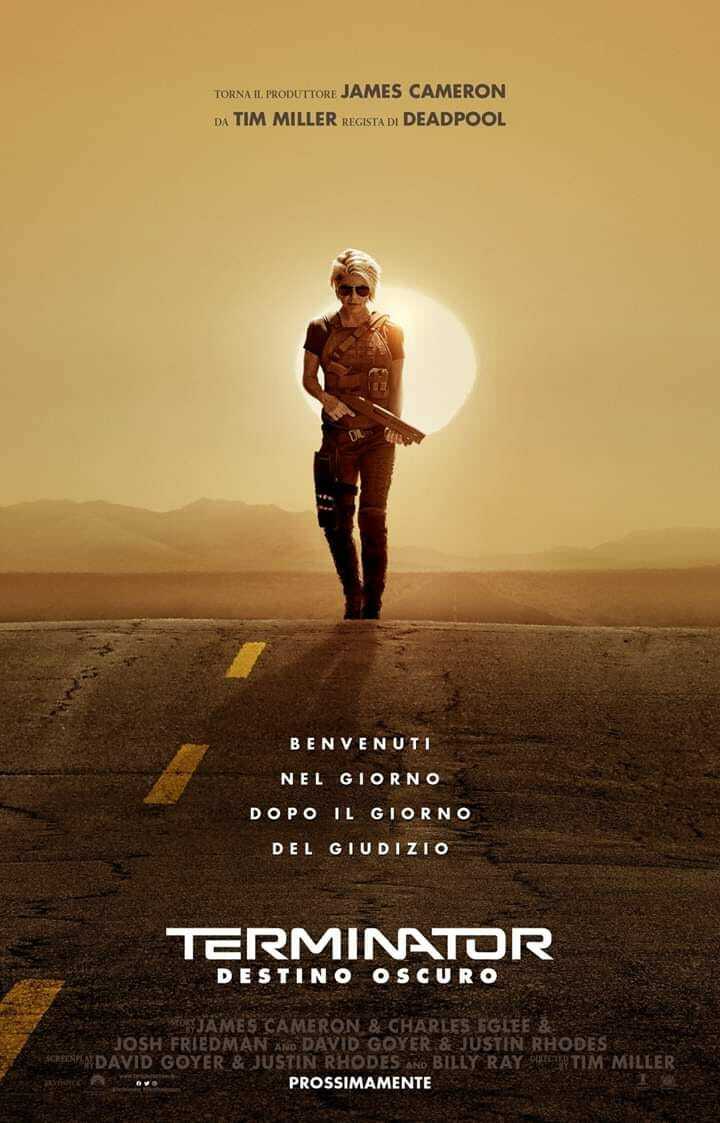 Clicca per vedere l'immagine originale Il poster ufficiale di Terminator: Destino Oscuro
