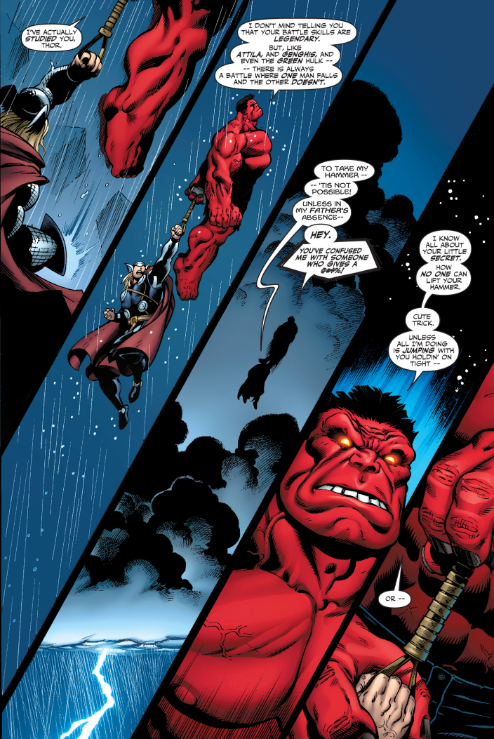 Hulk Rosso contro Thor