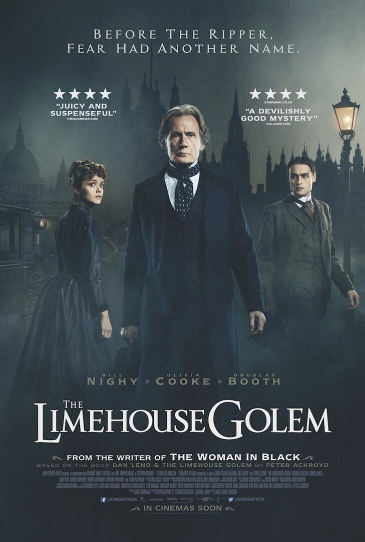 Bill Nighy, Olivia Cooke e Douglas Booth nel poster ufficiale del film The Limehouse Golem