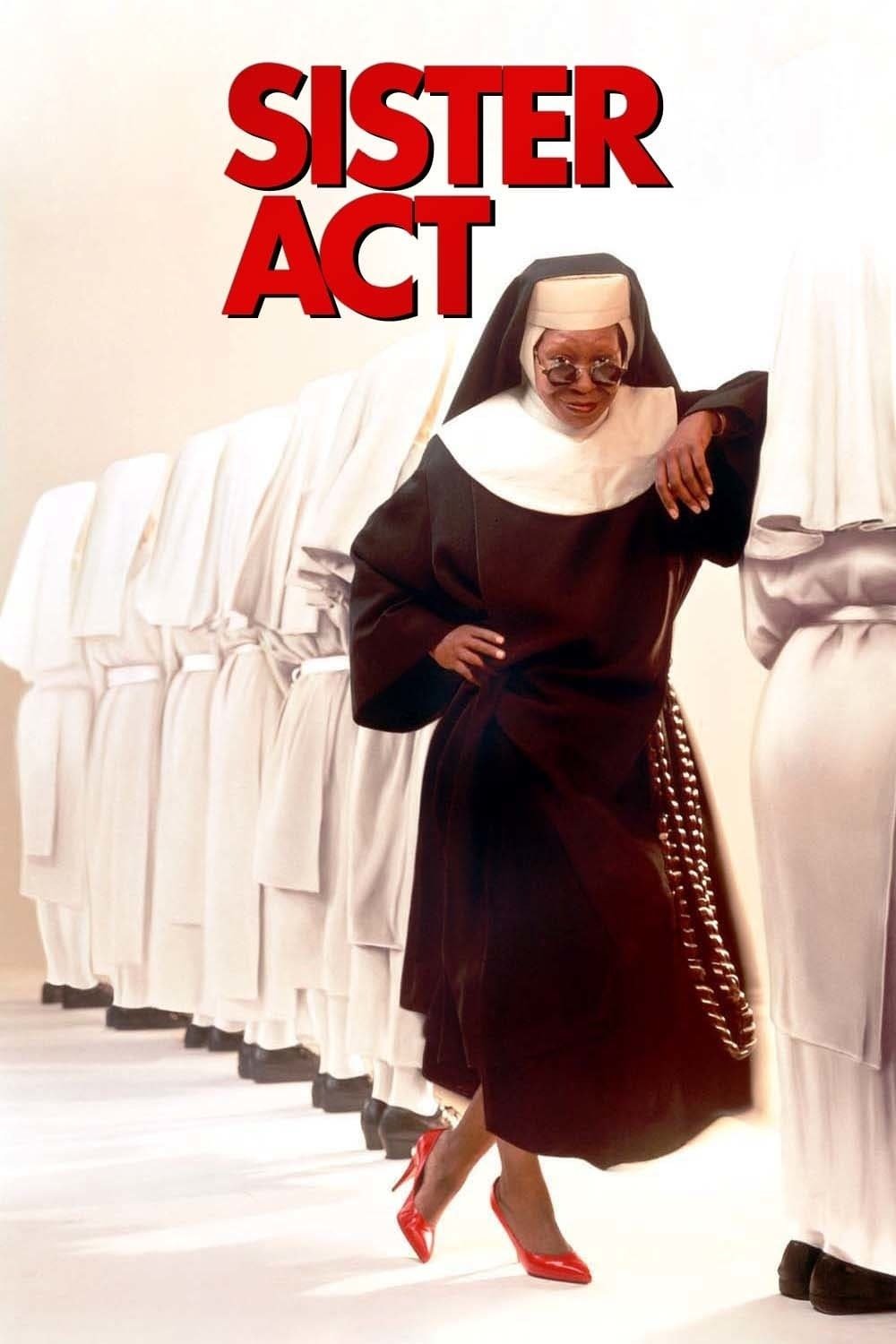 Whoopi Goldberg nel poster di Sister Act