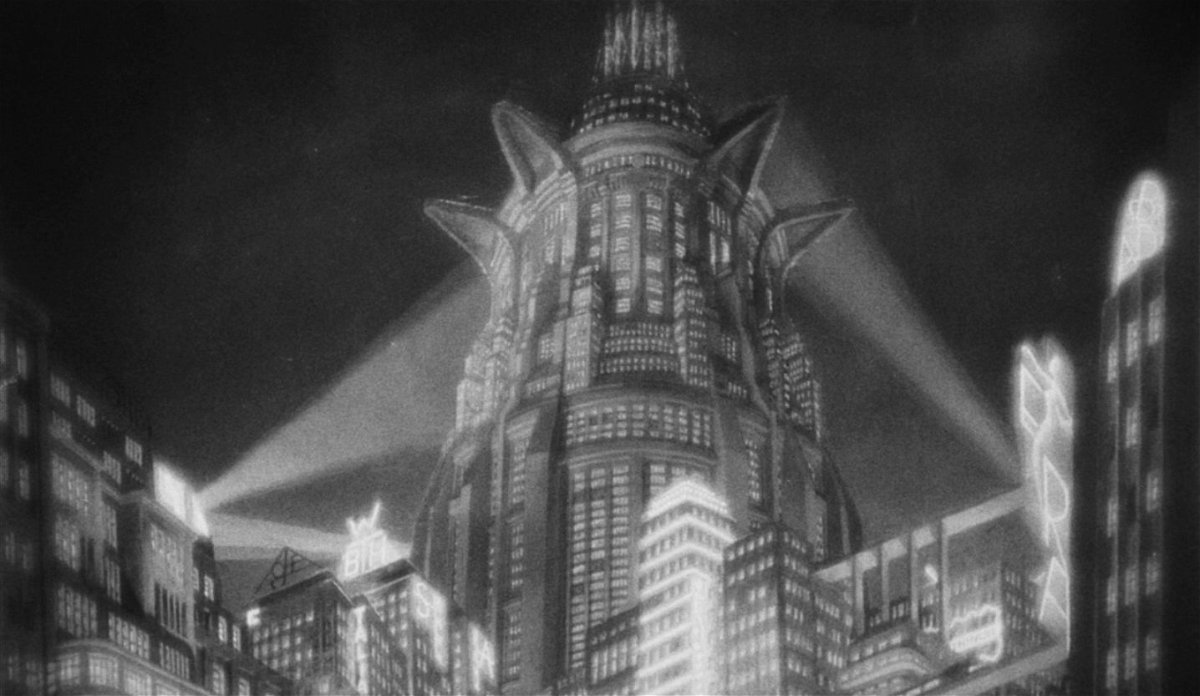 La scenografia futuristica di Metropolis (1927) di Fritz Lang