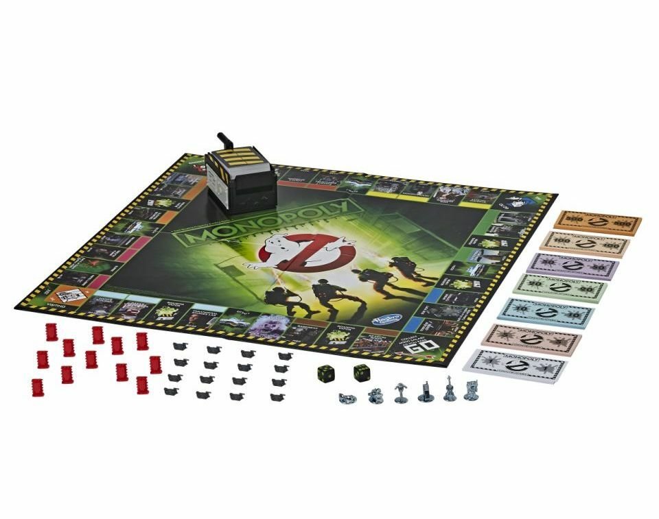 Il tabellone di gioco del Monopoly dei Ghostbusters