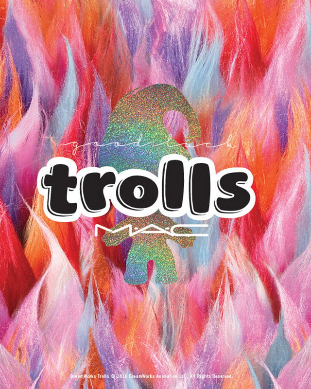 Clicca per vedere l'immagine originale La collezione Good Luck Trolls di Mac Cosmetics