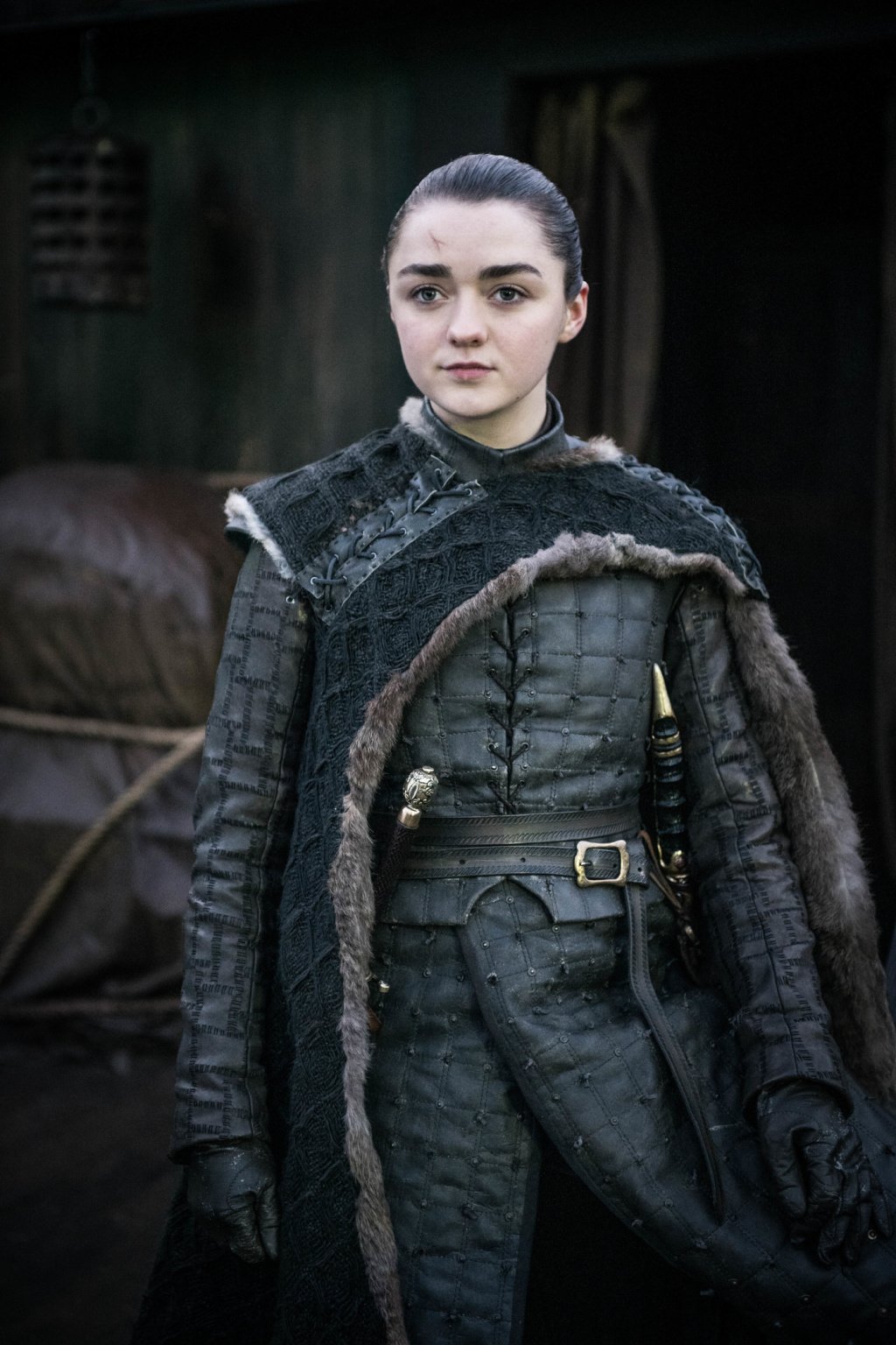 Arya Stark nell'episodio finale di Game of Thrones