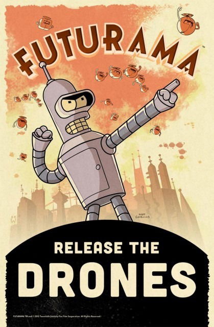 Clicca per vedere l'immagine originale L'esercito di droni di Bender