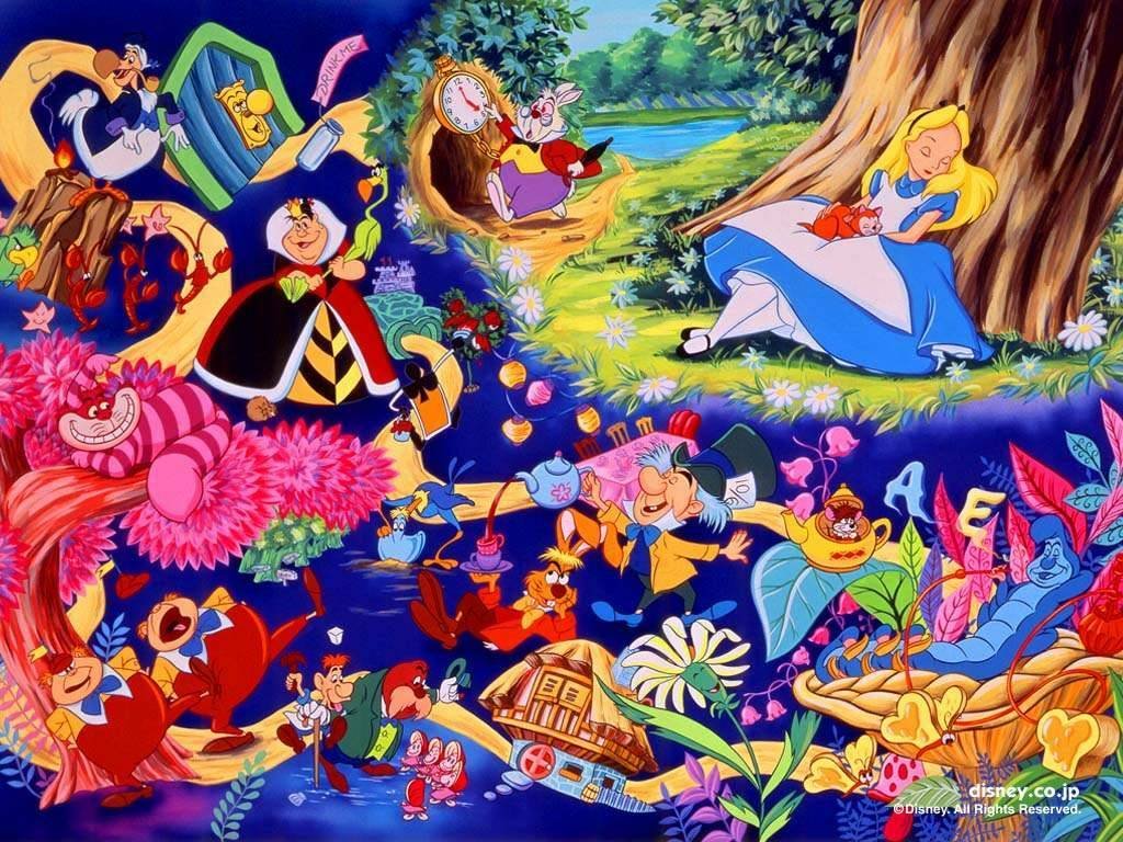 I personaggi Disney di Alice nel Paese delle Meraviglie 