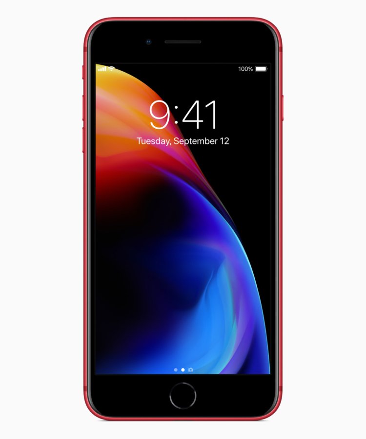 Scocca rosso brillante e fronte nero per iPhone 8 (PRODUCT)RED