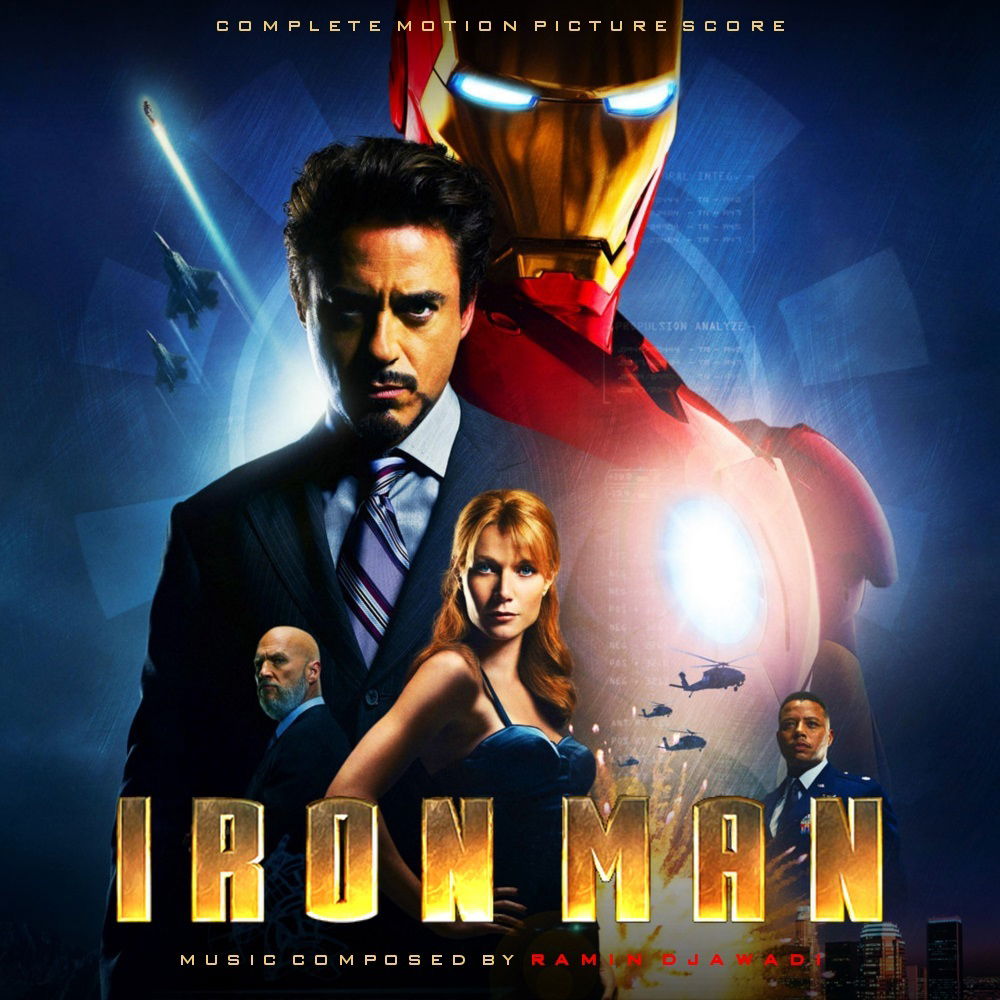 La colonna sonora di Iron Man: le canzoni del primo film con Robert Downey Jr. La copertina della colonna sonora del film Iron Man