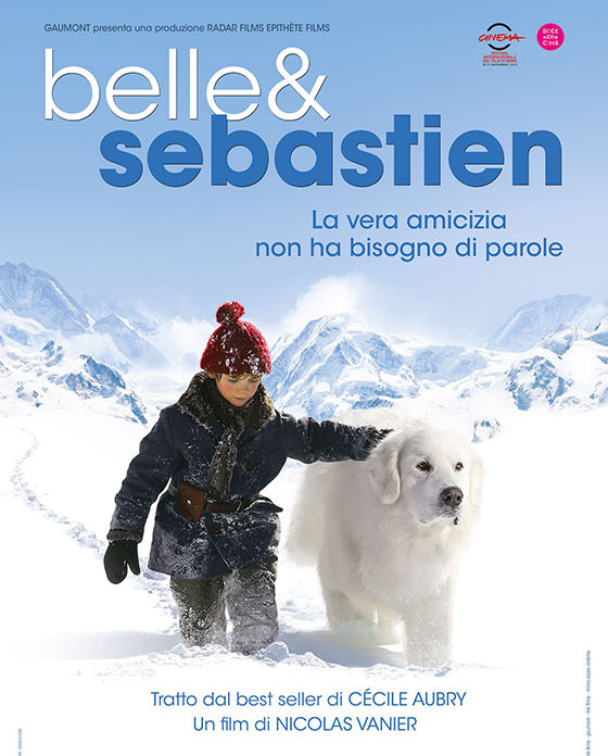 Clicca per vedere l'immagine originale La locandina del film francese Belle & Sebastien