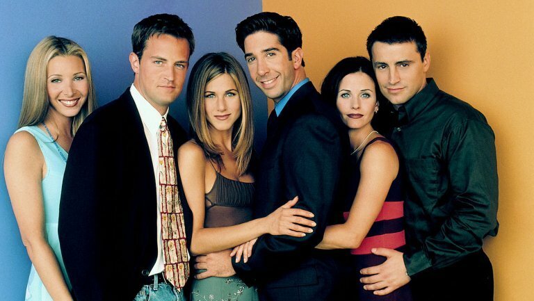 Una foto promocional con el elenco de Friends