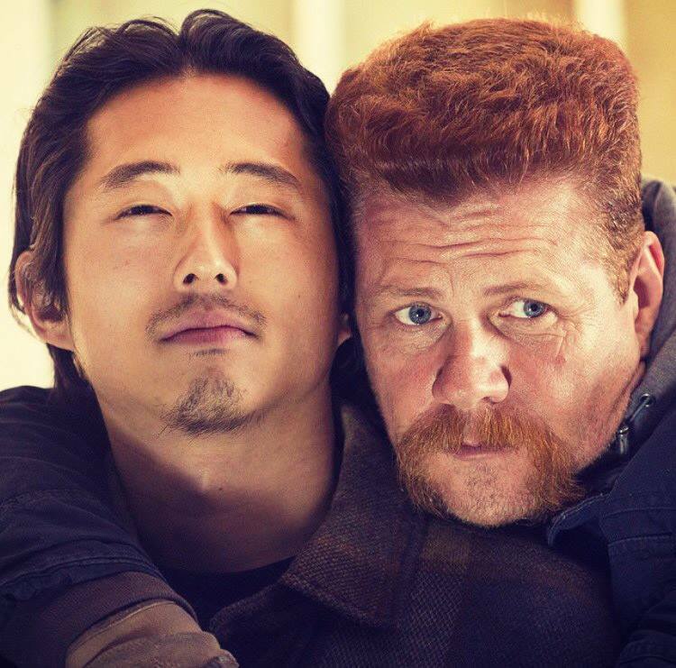 Clicca per vedere l'immagine originale Michael Cudlitz e Steven Yeun