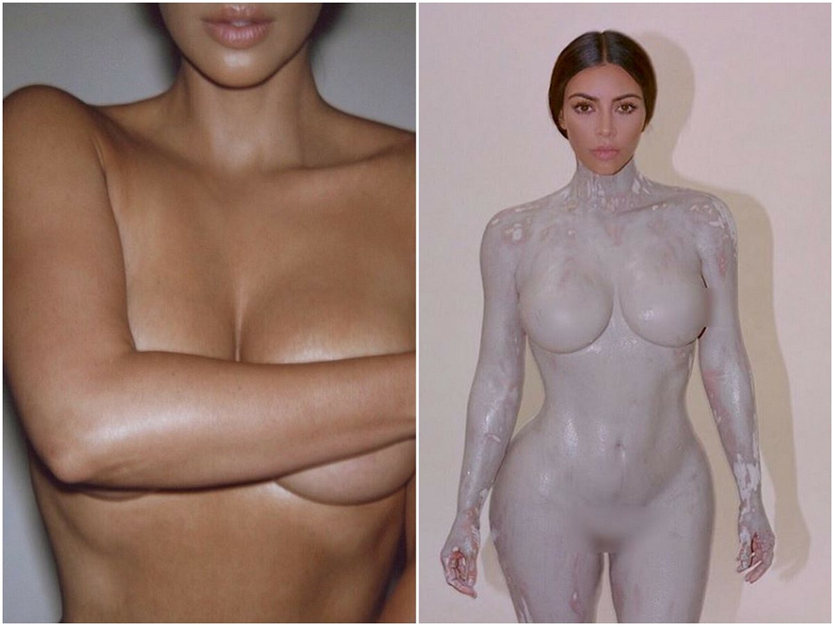 Kim Kardashian in nudo integrale