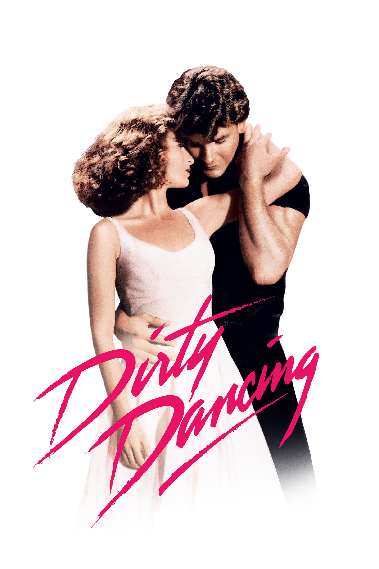Clicca per vedere l'immagine originale Patrick Swayze e Jennifer Grey nella locandina di Dirty Dancing