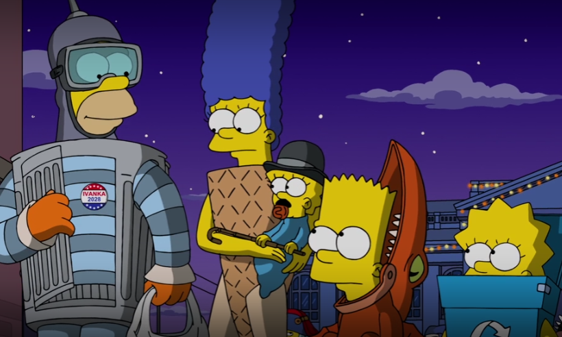 Una sequenza tratta da uno special di Halloween dei Simpson