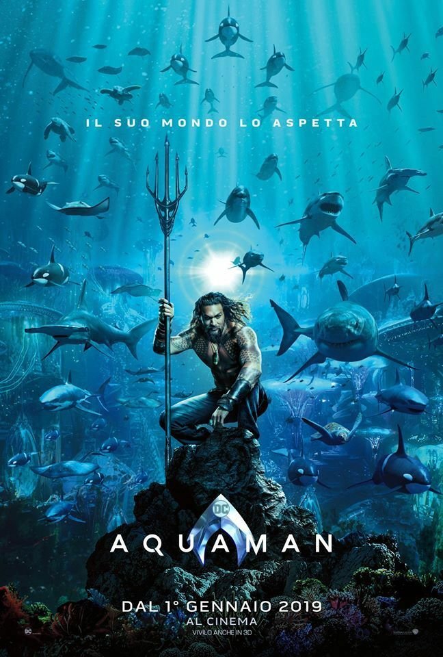 Il primo poster ufficiale di Aquaman
