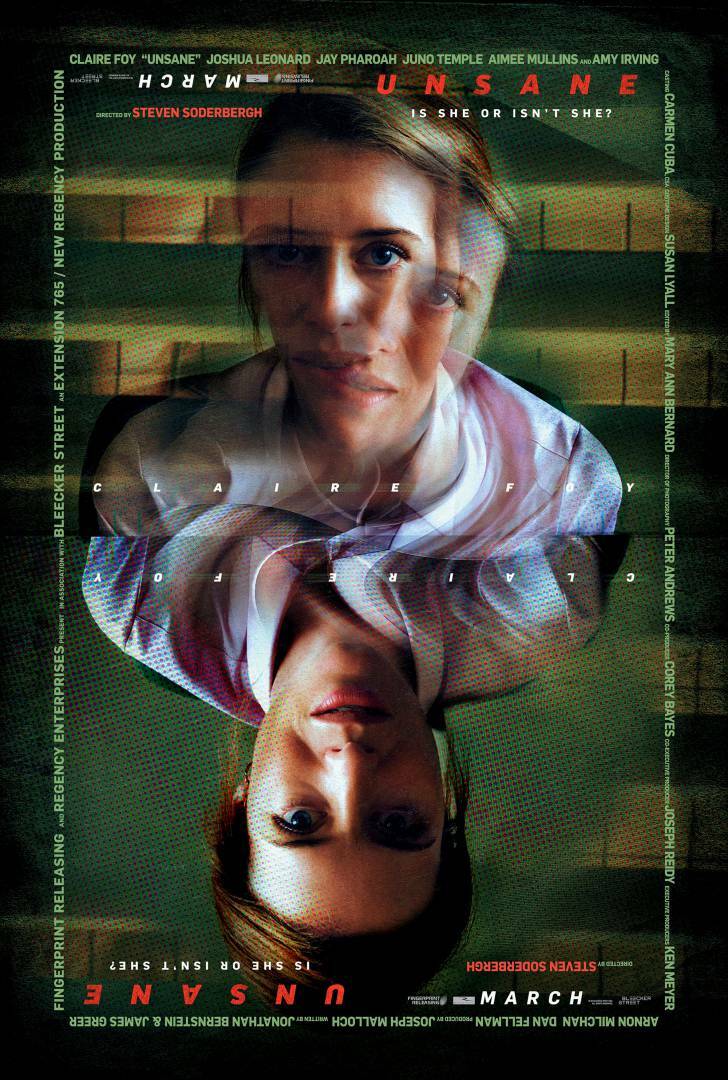 Il poster ufficiale del thriller psicologico Unsane poster Unsane