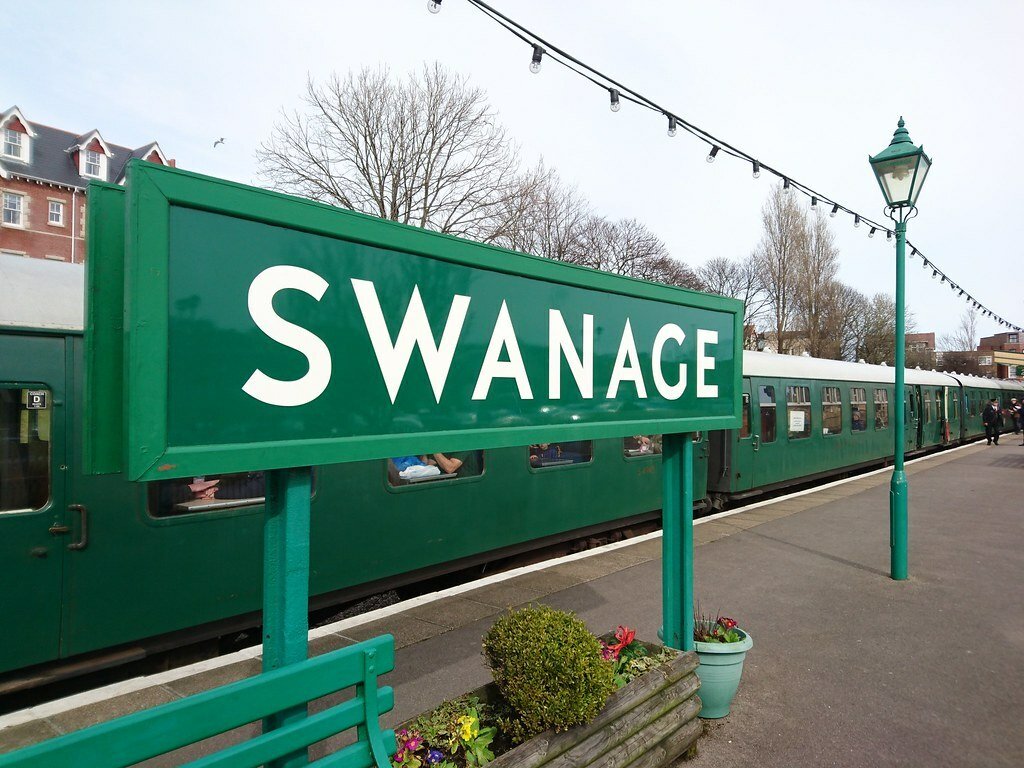 La stazione ferroviaria di Swanage, nel Regno Unito