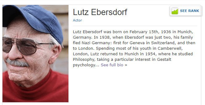 La biografia di Lutz Ebersdorf su IMDB