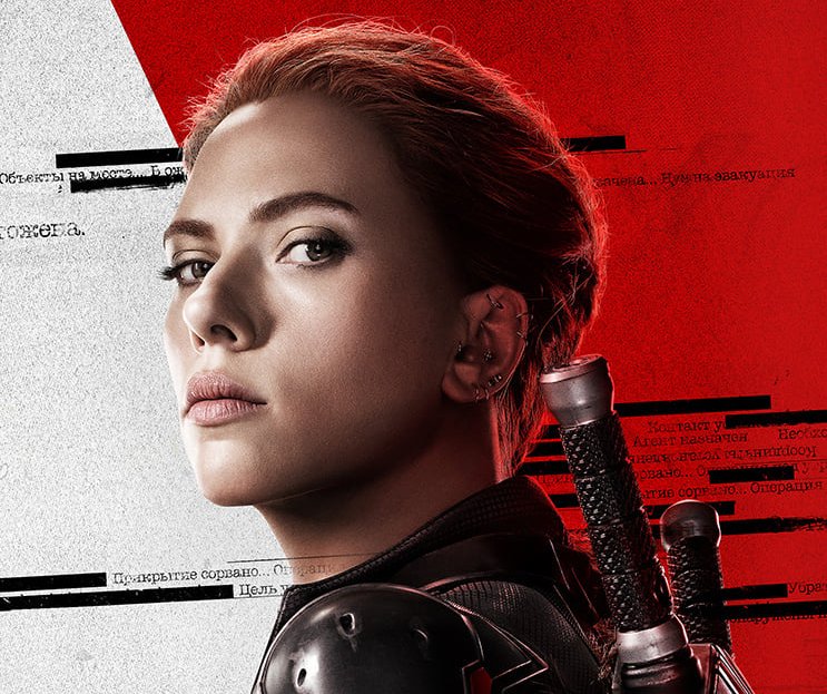 Scarlett Johansson nel poster di Black Widow 