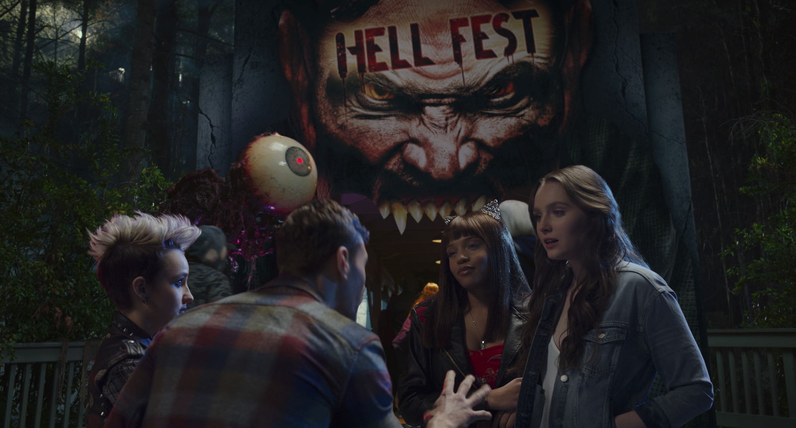 Hell Fest il film horror di Gregory Plotkin In primo piano una scena di Hell Fest