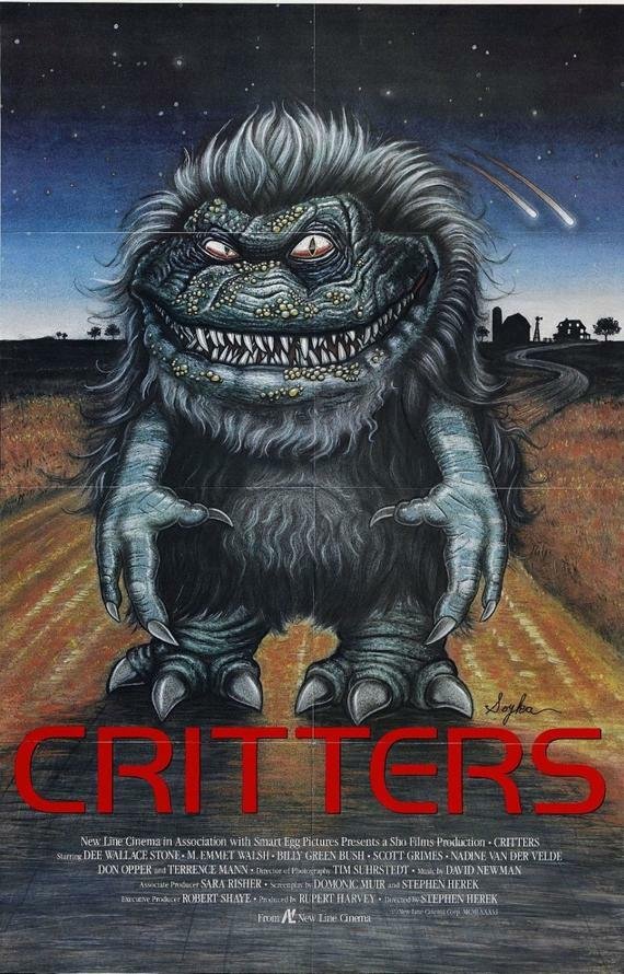 Critters: la locandina del film del 1986