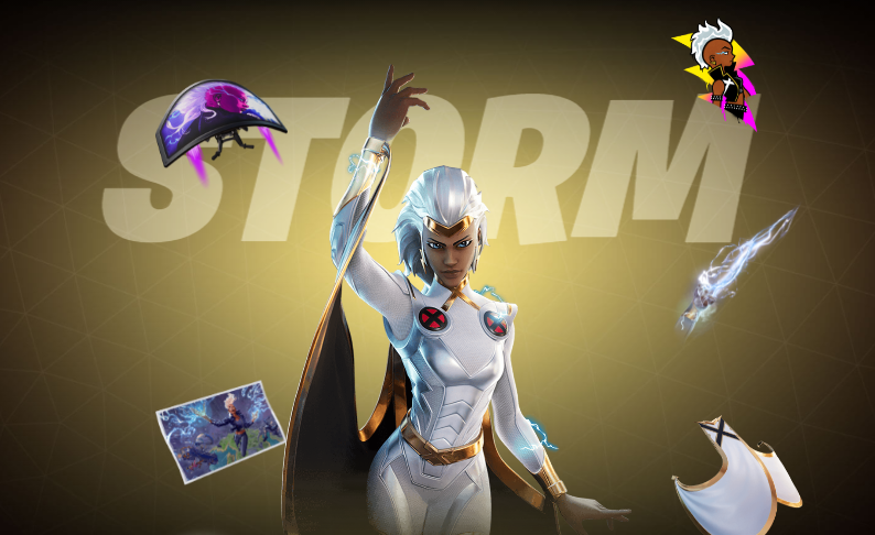 Immagine promozionale del costume di Storm in Fortnite