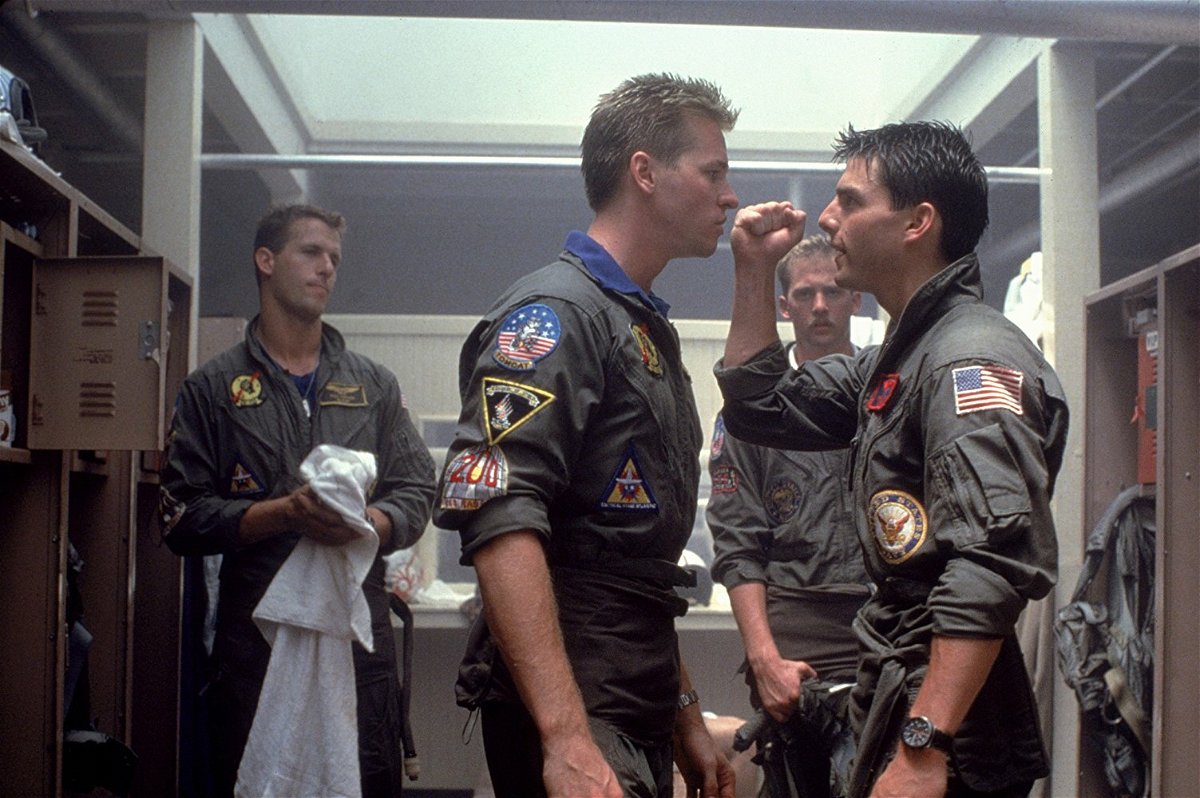 Val Kilmer e Tom Cruise in Top Gun