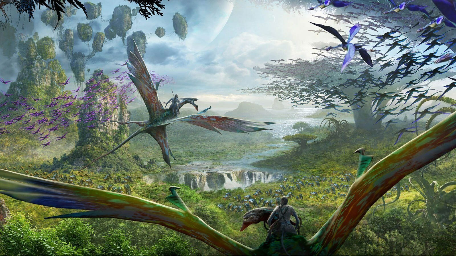 Clicca per vedere l'immagine originale Il mondo di Pandora e le sue creature volanti