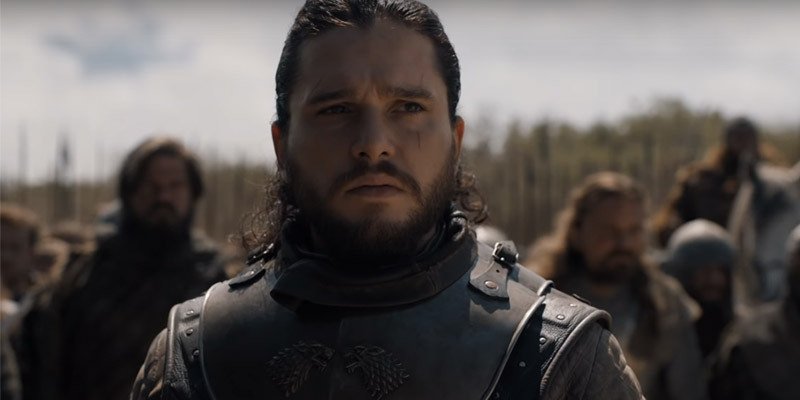 Jon nell'episodio 8x05 di Game of Thrones