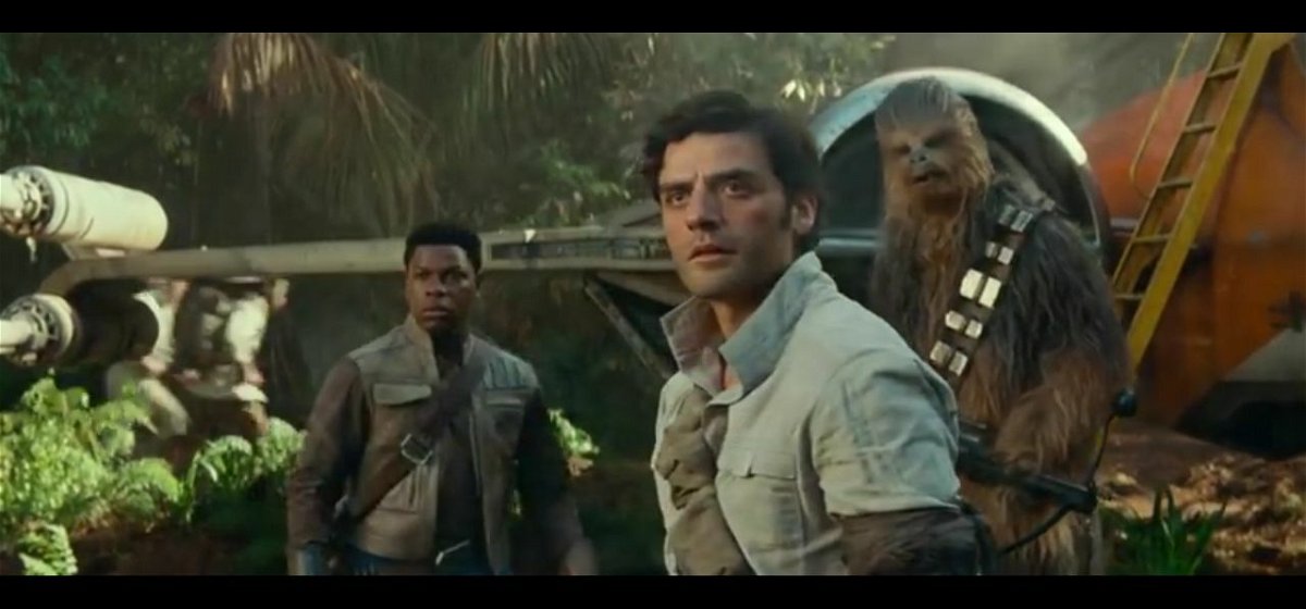Finn, Poe e Chewbacca in Episodio IX