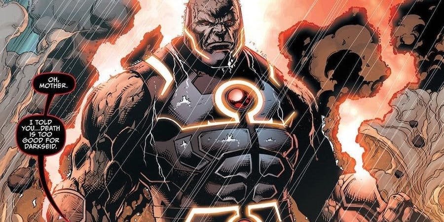 Darkseid in una tavola DC Comics