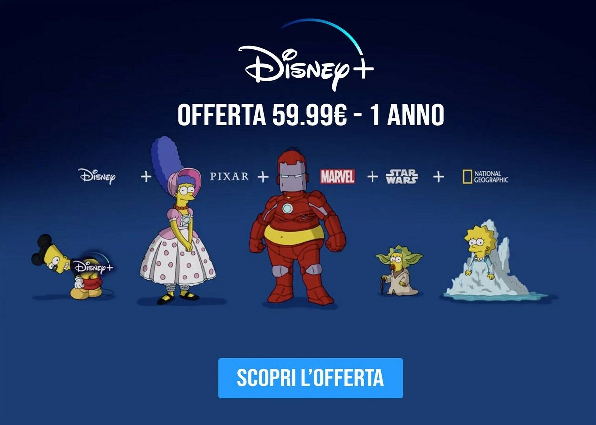 Offerta pre sales Disney+ a 59.99€ anno