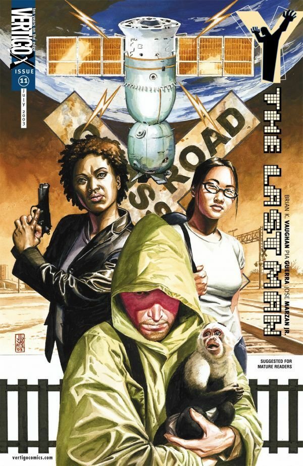 Yorick sulla copertina del volume 11 di Y: The Last Man